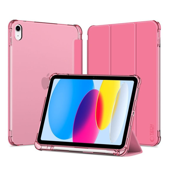 Coque Sc Pen Hybrid pour iPad 10.9" 10 / 2022 / 11" 11 / 2025, Crystal Magenta, Tech-Protect