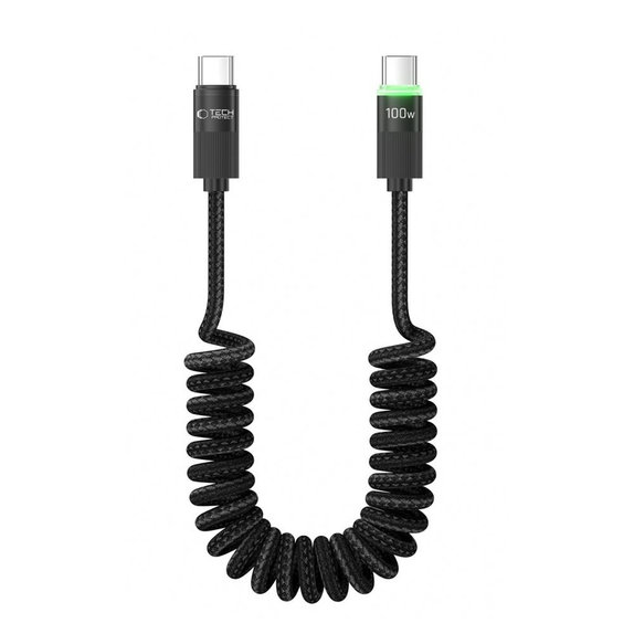 Câble UB20T Ultraboost USB-C Cable PD 100W / 5A 180CM, noire, Tech-Protect