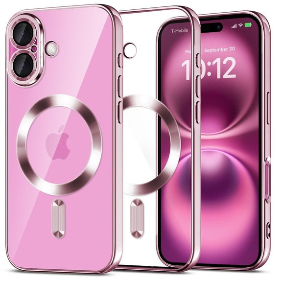 Coque MagFlex MagSafe pour iPhone 16 Shiny Rose, Tech-Protect