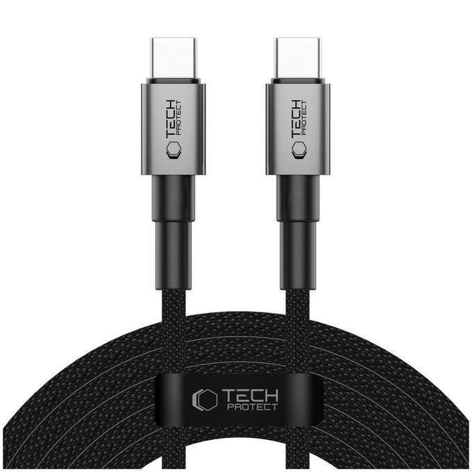 Câble Ultraboost Dna USB-C Cable PD 100W / 5A 300cm, Iron Grey, Tech-Protect