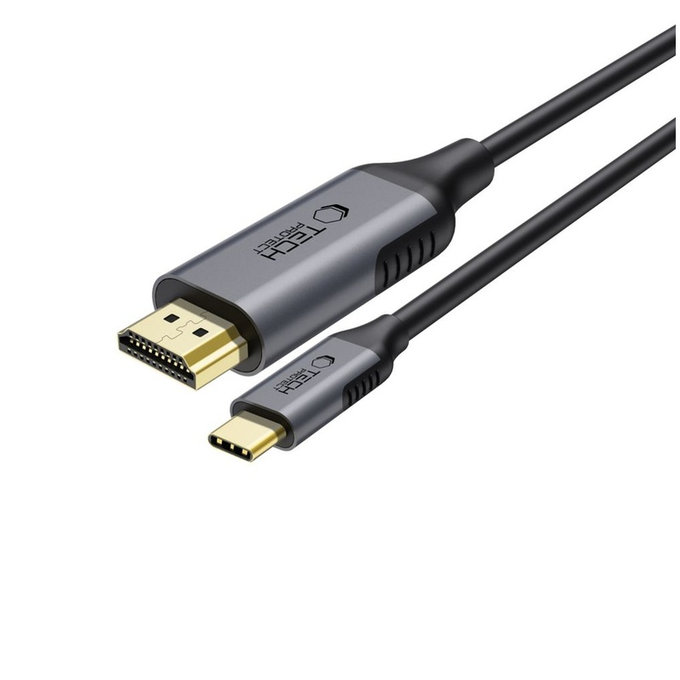 Câble Ultraboost Cable USB-C / HDMI 2.0 4K 60Hz 180cm, noire, Tech-Protect