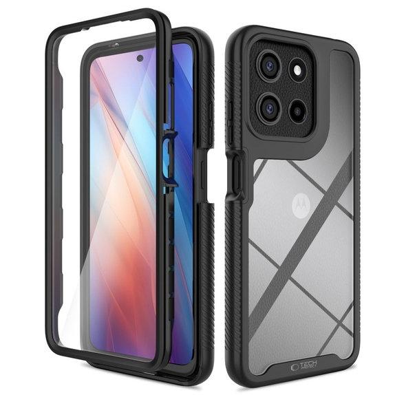 Coque Defense pour Motorola Moto G15 / G15 Power / G17 / G17 Power / G05 / E15, noire, Tech-Protect