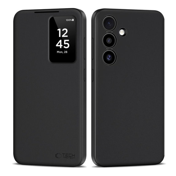 Coque Smart Wallet pour Samsung S25, Matte Black, Tech-Protect