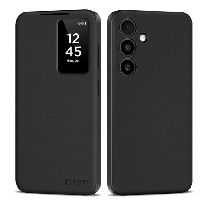 Coque Smart Wallet pour Samsung S25, Matte Black, Tech-Protect