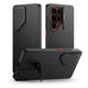 Coque Kevlar Aura MagSafe pour Samsung S25 Ultra, noire/orange, Tech-Protect