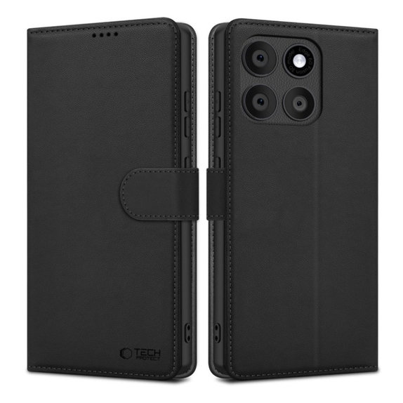 Coque Wallet pour Motorola Edge 60 / 60 Fusion, noire, Tech-Protect