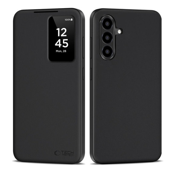 Coque Smart Wallet pour Samsung A56 5G, Matte Black, Tech-Protect