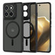 Coque MagMat MagSafe pour Motorola Edge 60 Pro, Matte Black, Tech-Protect