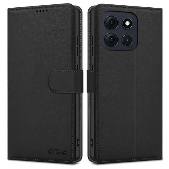Coque Wallet pour Motorola Moto G56 5G, noire, Tech-Protect
