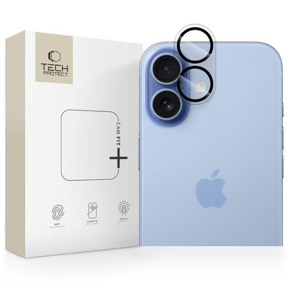 Protection caméra Cam Fit+ pour iPhone 17, transparente, Tech-Protect