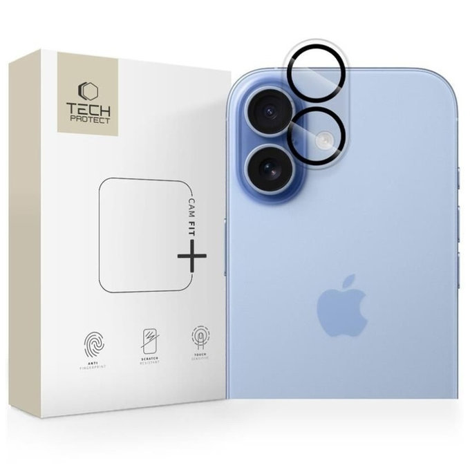 Protection caméra Cam Fit+ pour iPhone 17, transparente, Tech-Protect