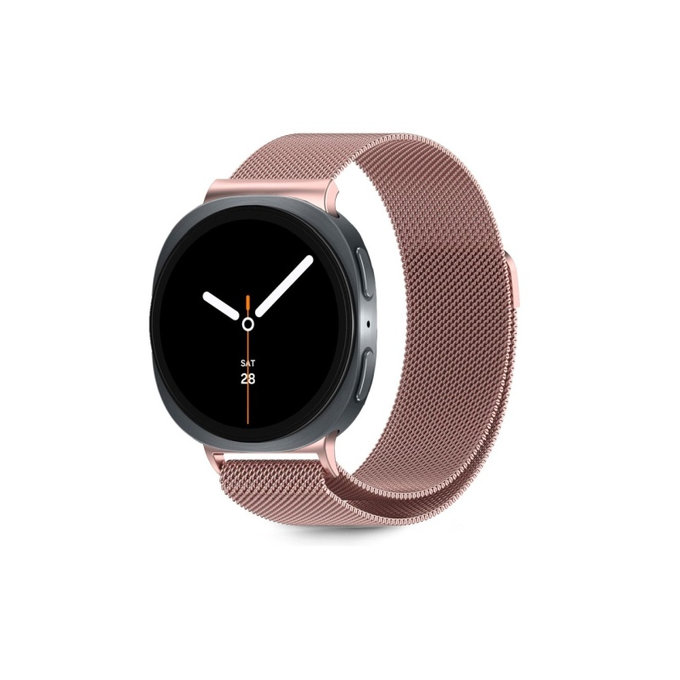 Bracelet Milaneseband pour Samsung Watch 8 / 9 / Classic (40 / 44 / 46 mm), Rose Gold, Tech-Protect