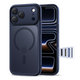 Coque MagPeak MagSafe CC pour iPhone 17 Pro, Matte Deep Blue, Tech-Protect