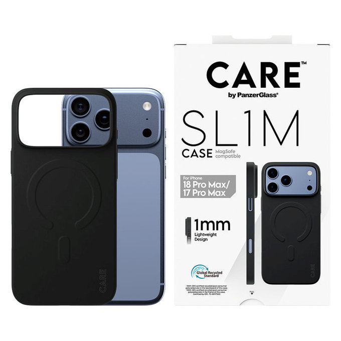 Étui SL1M avec MagSAFE pour iPhone 18 Pro Max/17 Pro Max/16e, Noir, PanzerGlass
