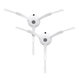 Brosse latérale, 2 pièces, Blanche pour Roborock Qrevo MaxV, Pro, Plus, S