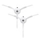 Brosse latérale, 2 pièces, Blanche pour Roborock Qrevo MaxV, Pro, Plus, S