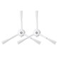 Brosse latérale, 2 pièces, Blanche pour Roborock S8 MaxV Ultra, S8 Max Ultra