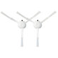 Brosse latérale, 2 pièces, Blanche pour Xiaomi Robot Vacuum X10
