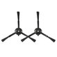 Brosse latérale, 2 pièces, Noir pour Roborock Qrevo MaxV, Pro, Plus, S