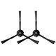 Brosse latérale, 2 pièces, Noir pour Roborock S8 MaxV Ultra, S8 Max Ultra