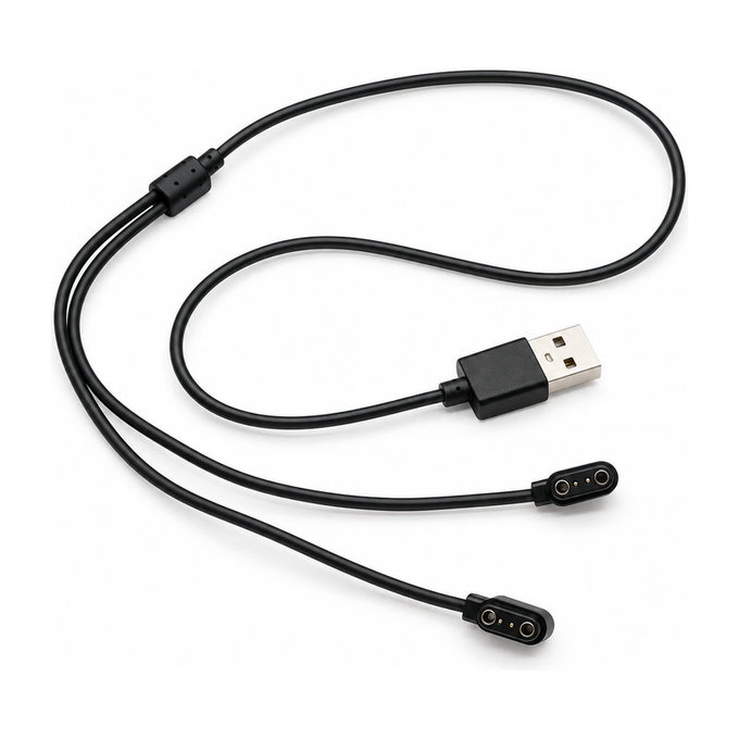 Chargeur magnétique 2PIN 2-en-1 pour lunettes Bluetooth, montres et écouteurs
