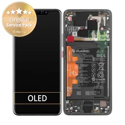 Huawei Mate 20 Pro - Ecran LCD + Ecran Tactile + Cadre + Batterie (Noir) - 02352FRL