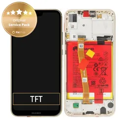 Huawei P20 Lite - Écran LCD + Ecran Tactile + Cadre + Batterie (Or) - 02351WRN