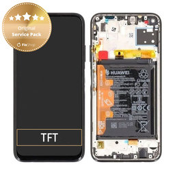 Huawei P40 lite - Écran LCD + Écran tactile + Cadre + Batterie (Cristal respiratoire) - 02353KFV