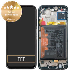 Huawei P40 lite - Écran LCD + Ecran Tactile + Cadre + Batterie (Vert Crush) - 02353KGA