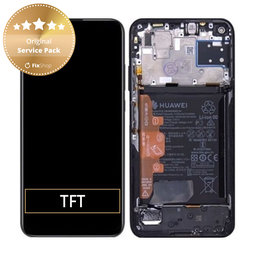 Huawei P40 lite - Écran LCD + Écran tactile + Cadre + Batterie (Noir minuit) - 02353KFU