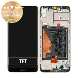 Huawei Y6s - Écran LCD + Ecran Tactile + Cadre + Batterie (Starry Black) - 02353JJV Genuine Service Pack