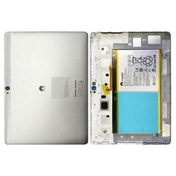 Huawei MediaPad M2 10.0 - Cache batterie + Batterie (Moonlight Silver) - 02351PGS, 02351FMT, 02350NXP, 02351CWE Genuine Service Pack