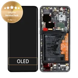 Huawei Mate 40 Pro NOH-NX9 - Écran LCD + Écran tactile + Cadre + Batterie (Mystic Silver) - 02353YXC