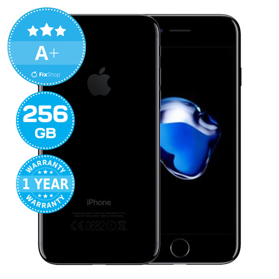 Apple iPhone 7 Jet Black 256GB A+ Reconditionné
