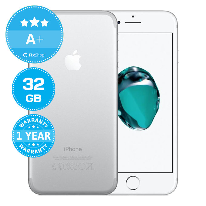 Apple iPhone 7 Silver 32GB A+ Reconditionné