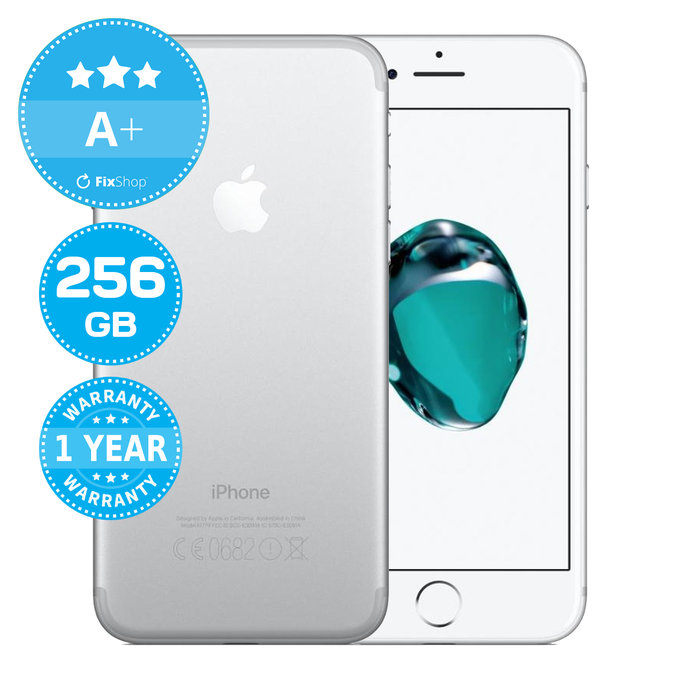 Apple iPhone 7 Silver 256GB A+ Reconditionné