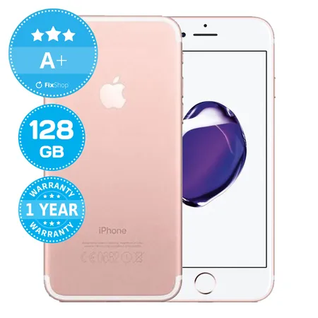 Apple iPhone 7 Rose Gold 128GB A+ Reconditionné