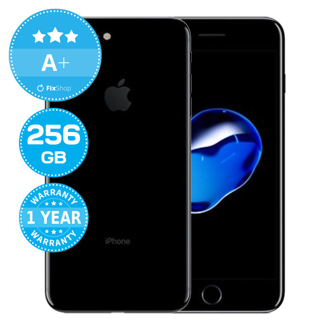 Apple iPhone 7 Plus Jet Black 256GB A+ Reconditionné