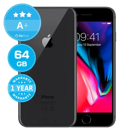 Apple iPhone 8 Space Gray 64GB A+ Reconditionné