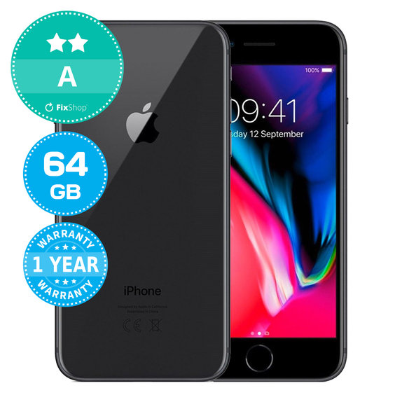 Apple iPhone 8 Space Gray 64GB A Reconditionné
