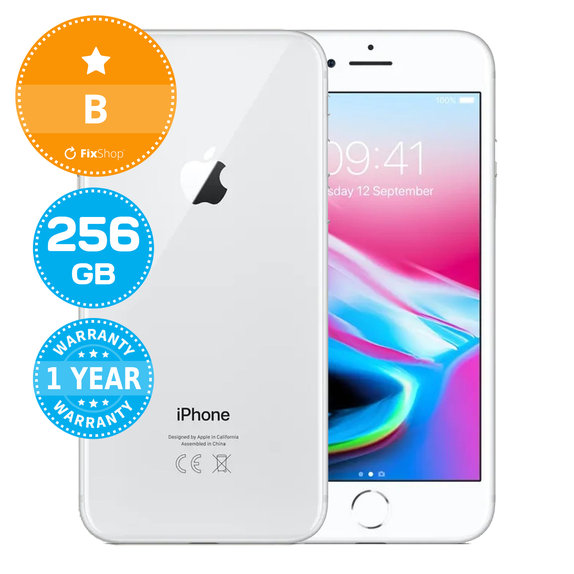 Apple iPhone 8 Silver 256GB B Reconditionné