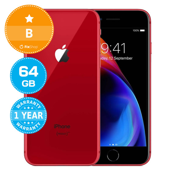Apple iPhone 8 (PRODUCT)RED 64GB B Reconditionné