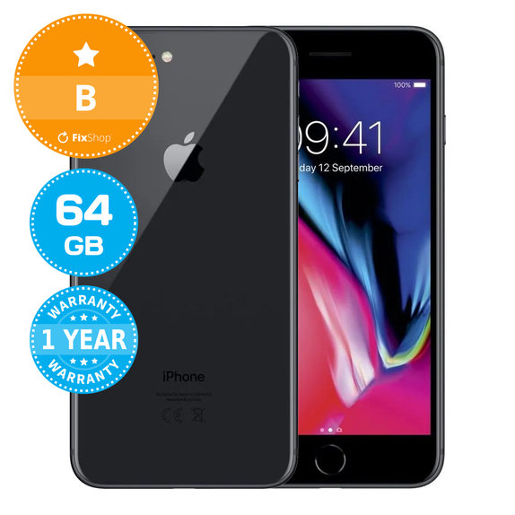 Apple iPhone 8 Plus Space Gray 64GB B Reconditionné