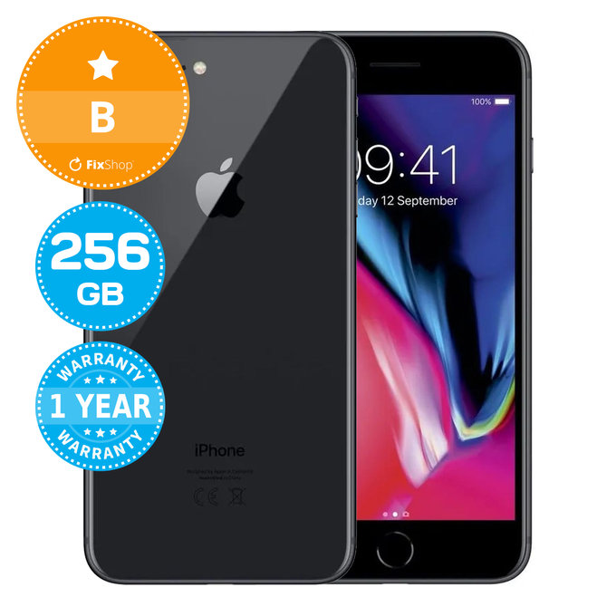 Apple iPhone 8 Plus Space Gray 256GB B Reconditionné
