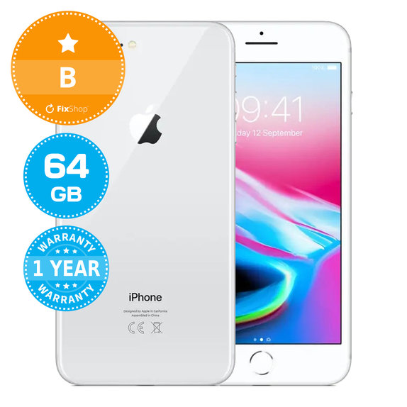 Apple iPhone 8 Plus Silver 64GB B Reconditionné