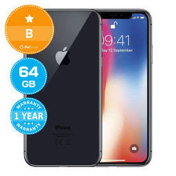 Apple iPhone X Space Gray 64GB B Reconditionné