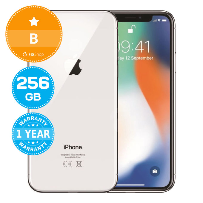 Apple iPhone X Silver 256GB B Reconditionné