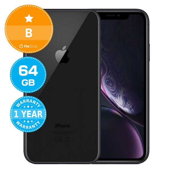 Apple iPhone XR Black 64GB B Reconditionné