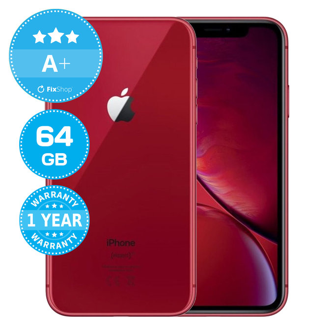 Apple iPhone XR (PRODUCT)RED 64GB A+ Reconditionné