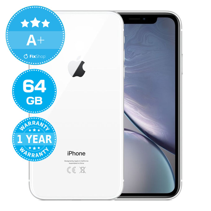 Apple iPhone XR White 64GB A+ Reconditionné